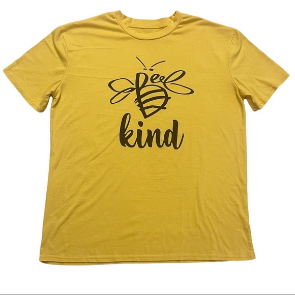 Women’s Yellow Bee Kind T-Shirt Plus Size XXL - Picture 1 of 7